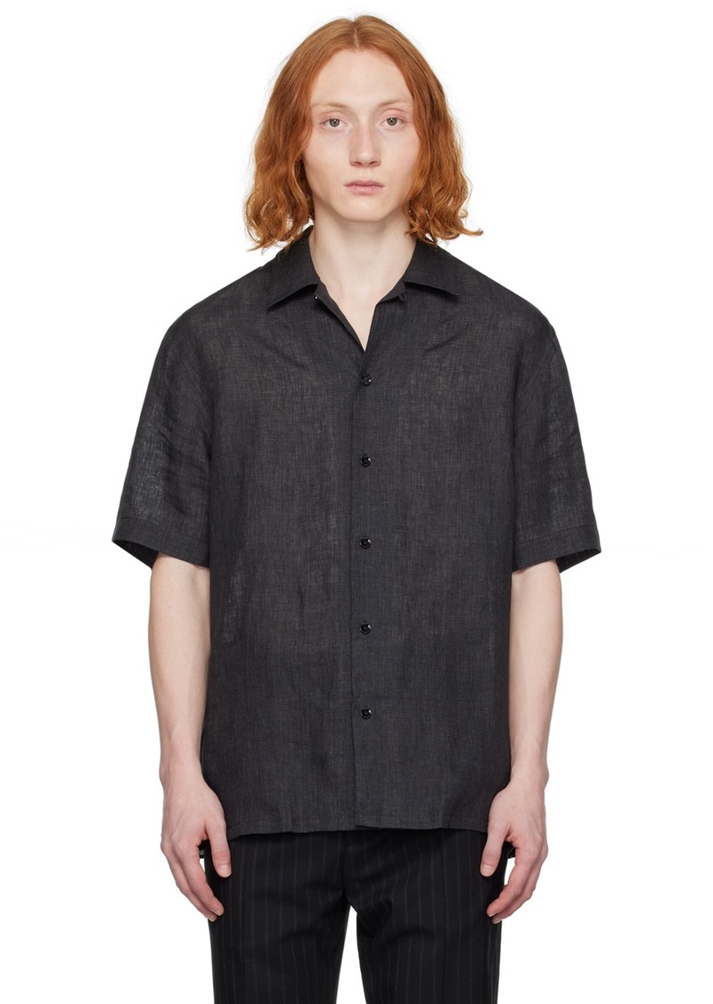 Brioni Gray Tennis-Tail Shirt