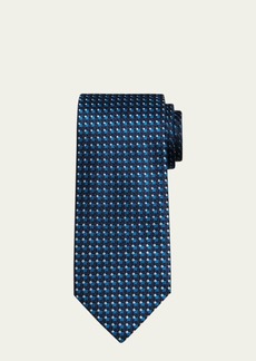 Brioni Men's Geometric Jacquard Silk Tie