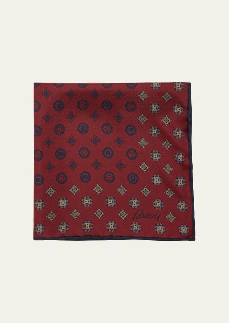 Brioni Men's Medallion Silk Tie