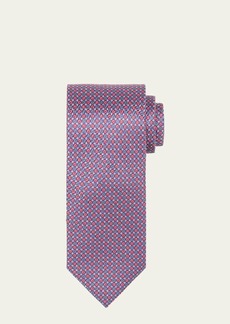 Brioni Men's Micro-Motif Silk Tie