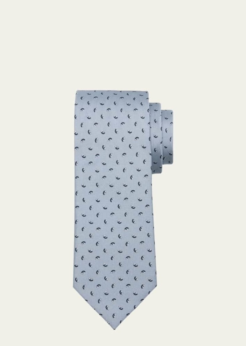 Brioni Men's Micro-Paisley Silk Tie