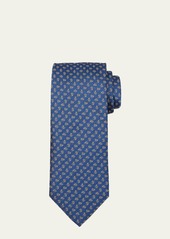 Brioni Men's Micro-Paisley Silk Tie