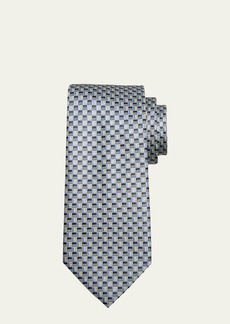 Brioni Men's Silk Jacquard Geometric Tie