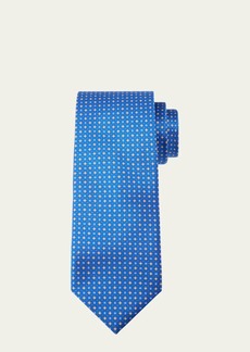 Brioni Men's Silk Micro-Medallion Tie