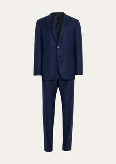 Brioni Men's Textured Solid Two-Piece Suit  Bright Navy