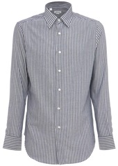 Brioni Cashmere Cotton Striped Shirt