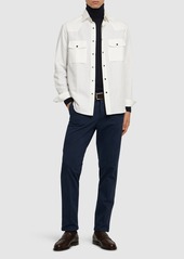 Brioni Cotton & Linen Western Shirt