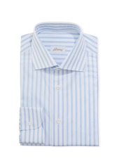 Brioni Men's Multi-Stripe Dress Shirt