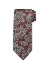 Brioni Men's Woven Paisley Silk Tie