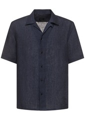Brioni Short Sleeve Linen Shirt
