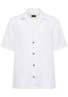 Brioni Short Sleeve Linen Shirt