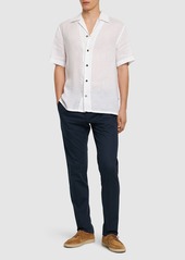 Brioni Short Sleeve Linen Shirt