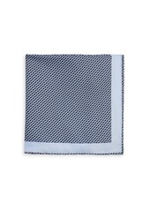 Brioni Square Graphic Silk Pocket Square
