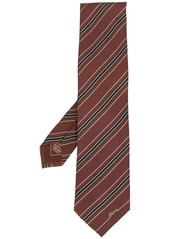Brioni striped print tie