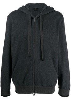Brioni zip-up long-sleeved hoodie