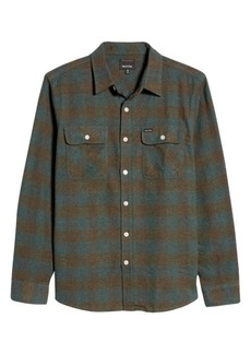 Brixton Bowery Check Flannel Button-Up Shirt