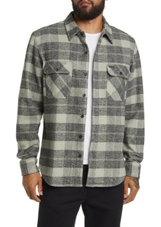 Brixton Bowery Standard Fit Plaid Flannel Button-Up Shirt