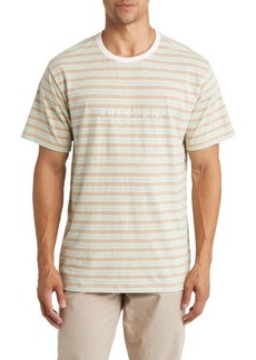 Brixton Hilt Alpha Line Stripe Cotton T-Shirt