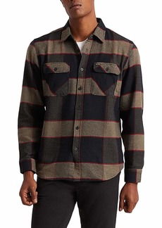 Brixton mens Bowery L/S Flannel Button Down Shirt   US