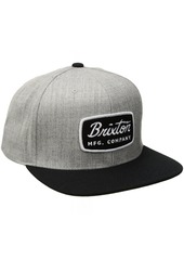 Brixton Men's Jolt Medium Profile Adjustable Snapback Hat Light Heather Grey/black