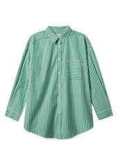 Brixton Sidney Stripe Oversize Cotton Shirt