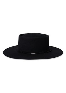 Brixton Vale Wool Felt Boater Hat
