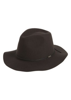 Brixton Wesley Packable Felted Wool Fedora in Washed Black at Nordstrom