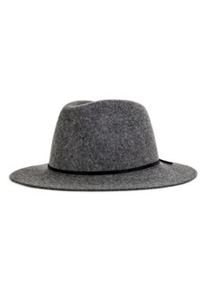 Brixton 'Wesley' Wool Fedora in Heather Grey at Nordstrom