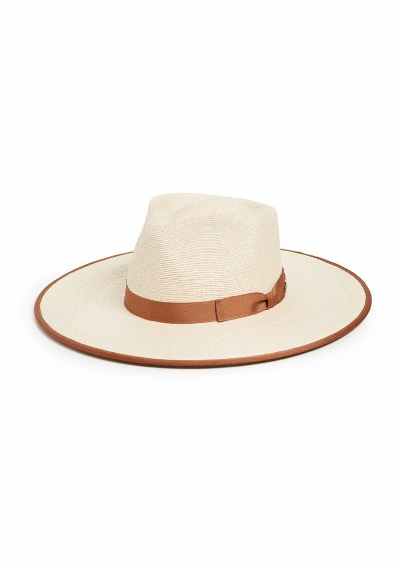 Brixton Women's Joanna Straw Rancher Hat  Tan