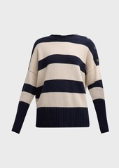 Brochu Walker Cy Striped Crewneck Sweater
