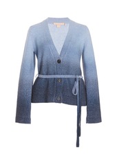 Brock Collection - Women's T-Samira Belted Cashmere Cardigan  - Blue - Moda Operandi