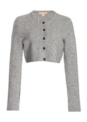 Brock Collection - Women's Tisca Cropped Wool-Blend Cardigan - Grey/black - Moda Operandi