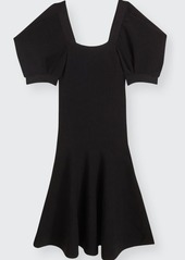 Brock Collection Knit Puff-Sleeve Dress