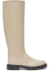 Brock Collection Off-White Soft Calfskin Boots