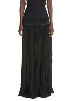 Brock Collection Tosca Pleated Jersey Skirt in Black at Nordstrom
