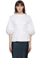 Brock Collection White Bustier Blouse