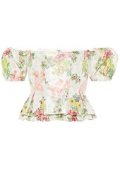 Brock Collection Exclusive to Mytheresa - Oarsman floral silk-blend top