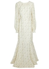 Brock Collection Floral linen and cotton maxi dress