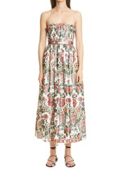 Women's Brock Collection Saura Floral Pleat Strapless Cocktail Dress