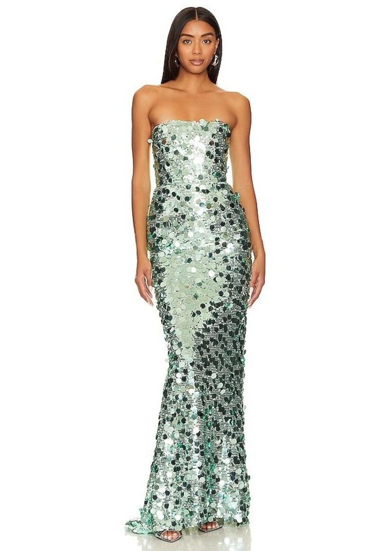 Bronx and Banco Farah Strapless Gown