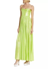 Bronx and Banco Florence Strapless Metallic Gown