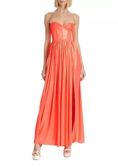 Bronx and Banco Florence Strapless Metallic Gown