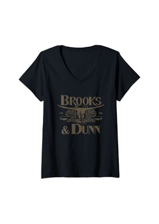 Womens Brooks & Dunn Official Belk Logo V-Neck T-Shirt