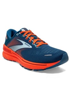 Brooks Adrenaline GTS 22 Running Sneaker in Blue/Light Blue/Orange at Nordstrom