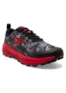 Brooks Cascadia 16 Trail Running Shoe in Black/Grey/Red at Nordstrom