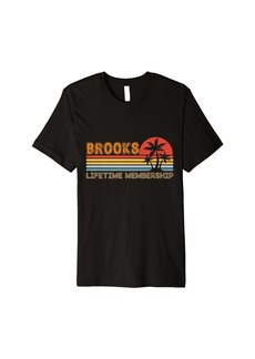 Brooks Lifetime Membership Surname Premium T-Shirt