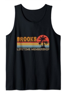 Brooks Lifetime Membership Surname Tank Top
