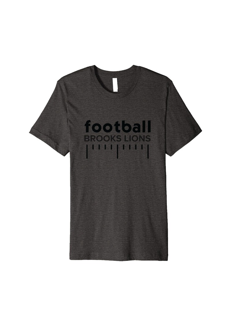 Brooks Lions Football Lines HS Premium T-Shirt