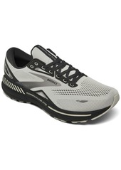 Brooks Men's Adrenaline Gts 23 Wide-Width Running Sneakers from Finish Line - Oyster, Ebony, Alloy