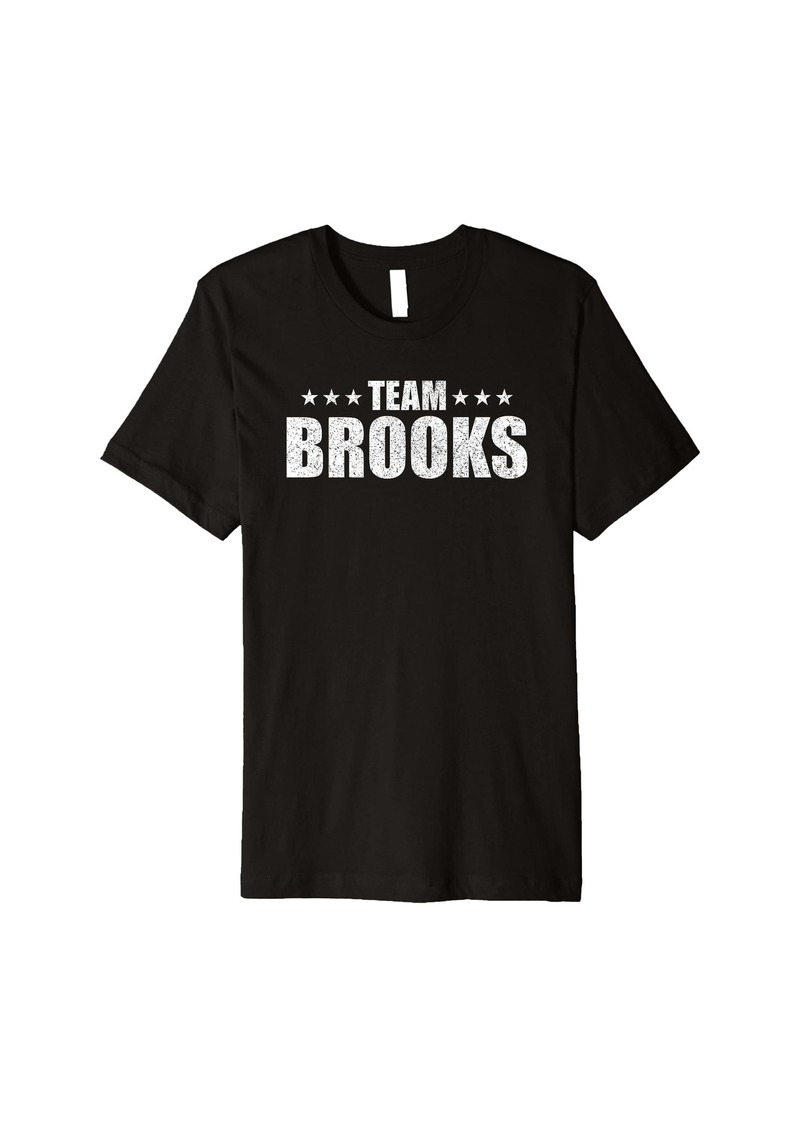 Brooks Surname Family Birthday Brooks Lastname Couple Premium T-Shirt